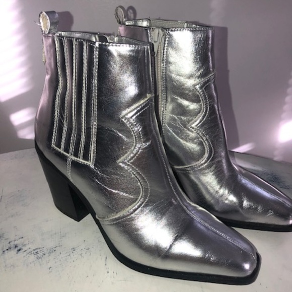forever 21 silver boots